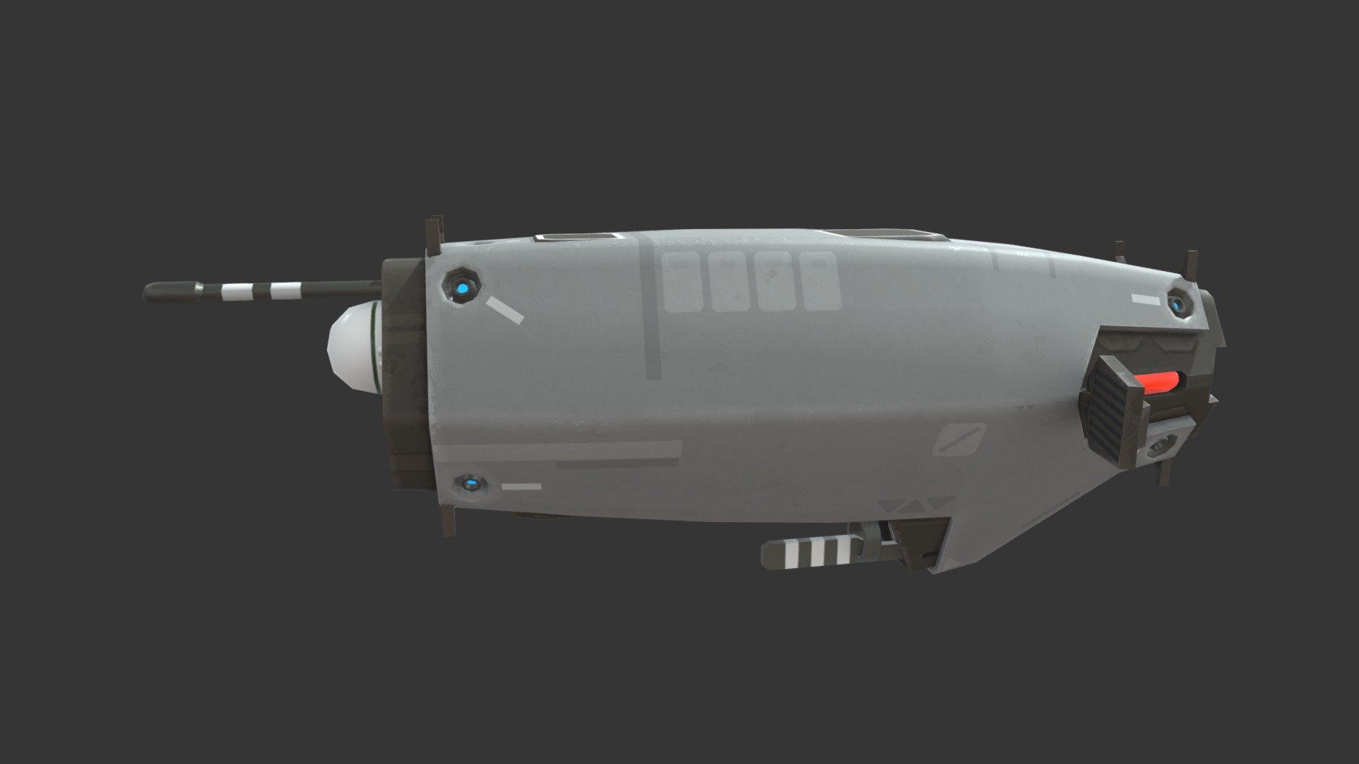 Nebulous Project - Lantern Class Patrol Craft - 3D model by Gwyvern 3d model