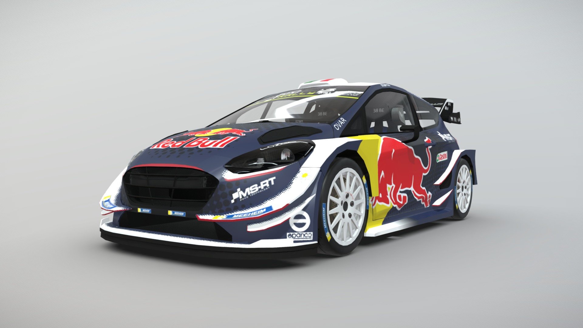 Get it in the Unity Asset Store!
A realistic rally car optimized for a mobile racing game with detailed interiors&hellip;

-Open doors, hood, trunk&hellip;

-Engine model under the hood

-Suspension and brake models

-You can find an UV Image to make your own livery designs!:) - Rally Car Pro 1 - 3D model by Massola Racing (@massolaracing) 3d model