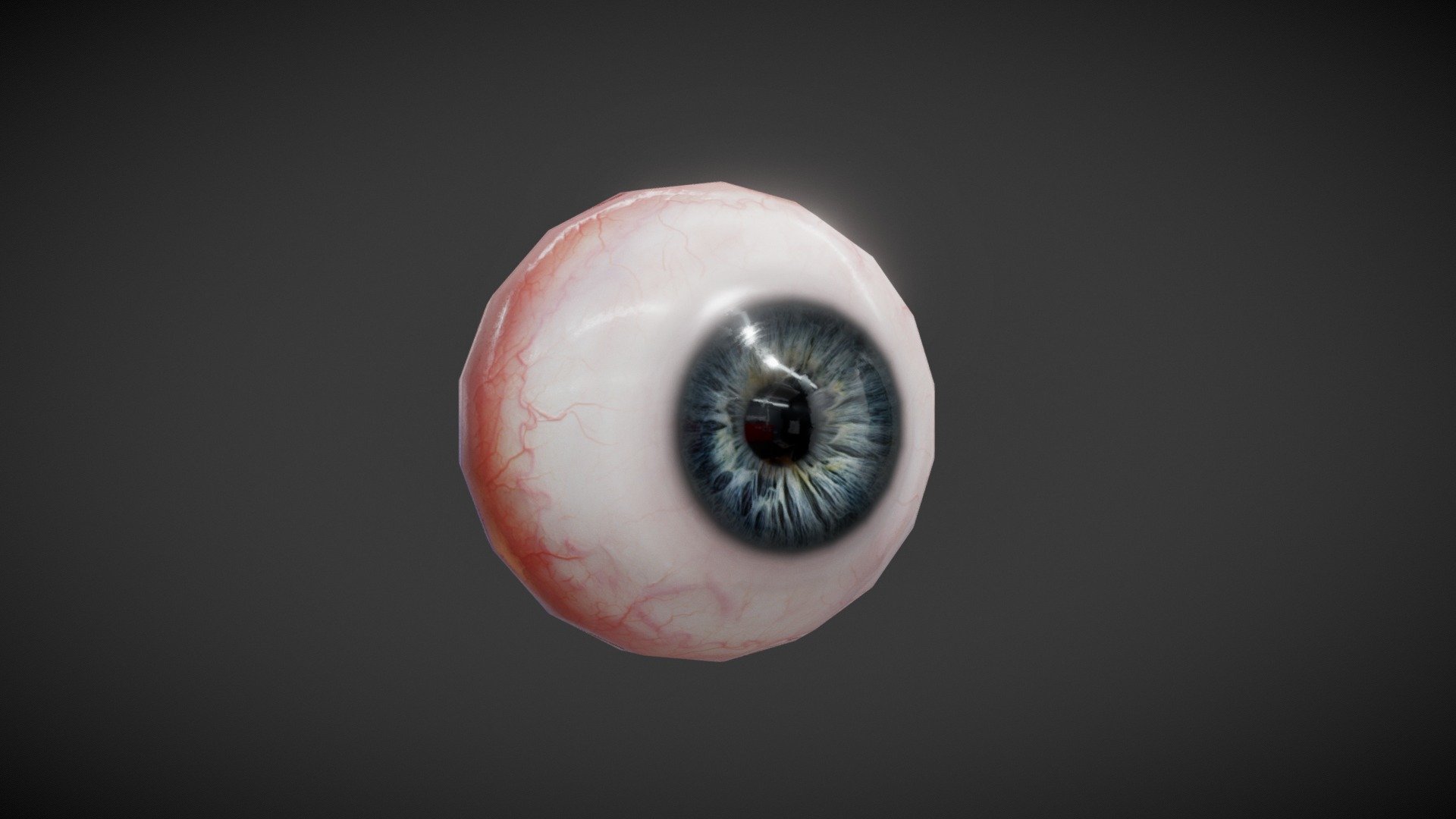 Realistic Human Eye (Low Poly) (2019) - 3D model by Jim Morren (@journeyman) 3d model