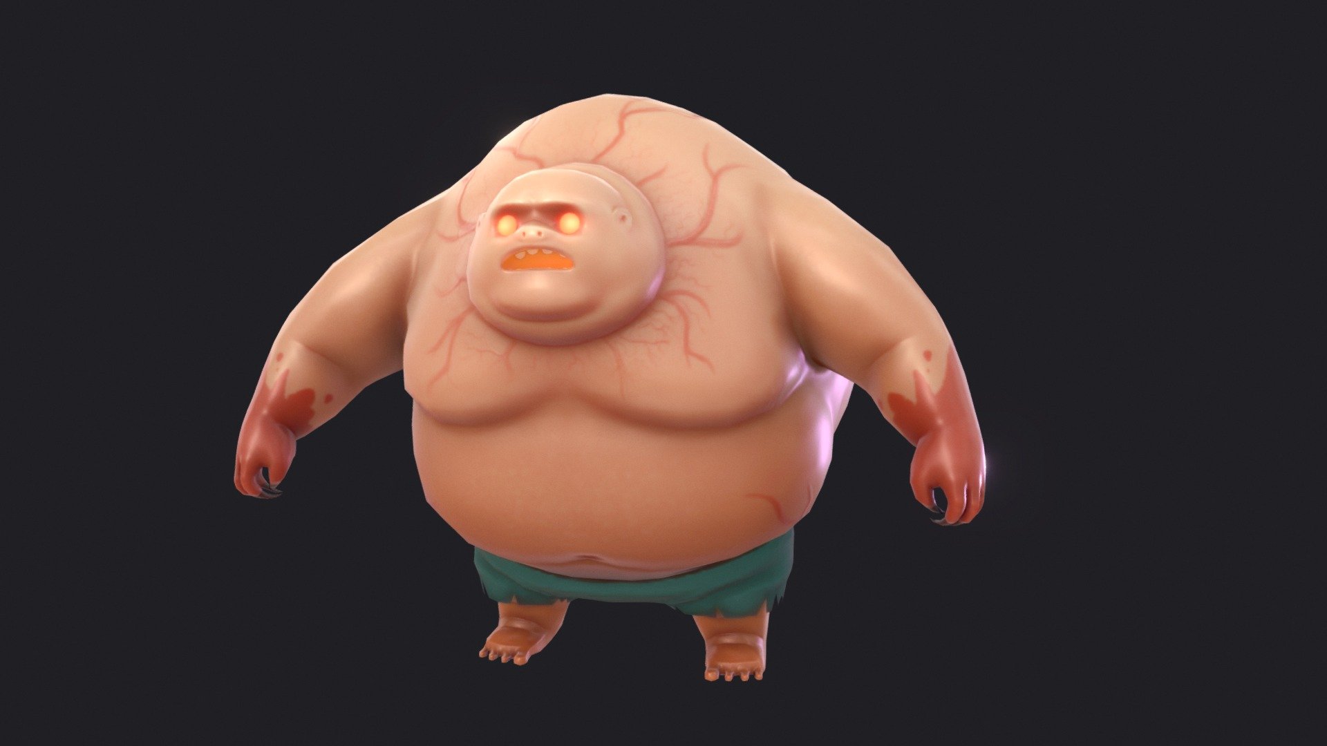 Fat Zom - 3D model by Mad (@prakasit) 3d model