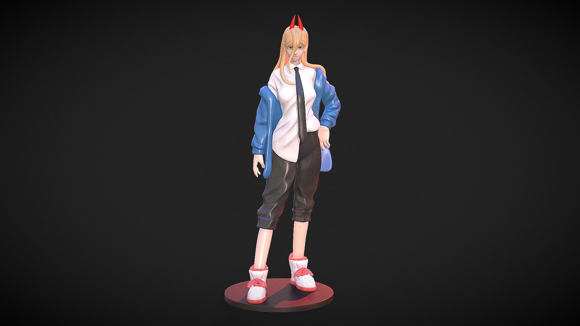 Power from the anime Chainsawman.
I have to improve the head (Hair, Face, etc) - Chainsaw-man Power - 3D model by Salazar_Kane 3d model