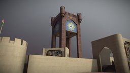 Al Sahwa Clock Tower tower, landmark