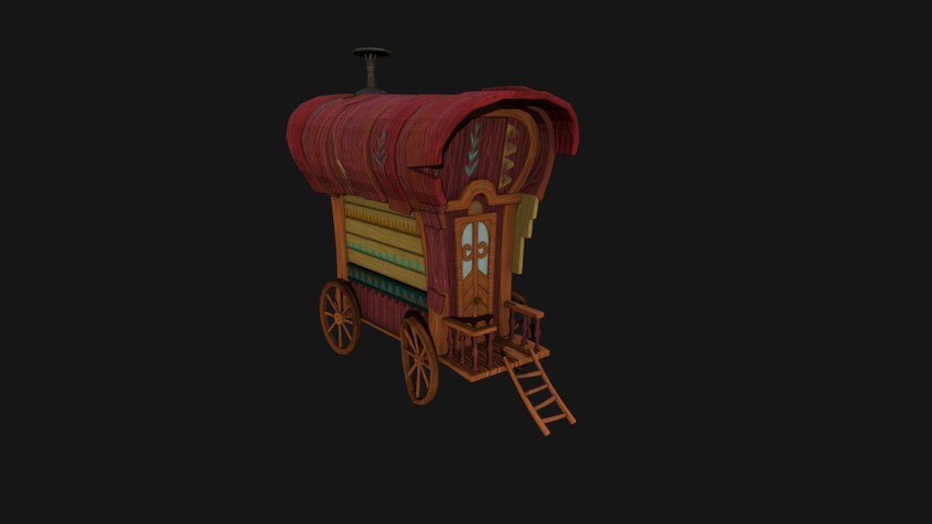 I feel like i need to prepare a speech because i finally finish the textures of this hellish thingy; hope you like it c:

C&amp;C are very welcome.

Concept by: Harlène Le Scanff - Gypsy Caravan - 3D model by Yackie 3d model