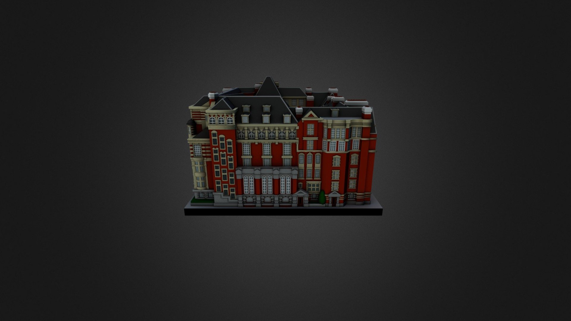 This London building is known as the former Church Commissioners Office. It is available as a ready made full color 3D print from shapeways.com here:
http://shpws.me/FyFL - 3D Printable Church Commissioners Office London - 3D model by ittyblox 3d model