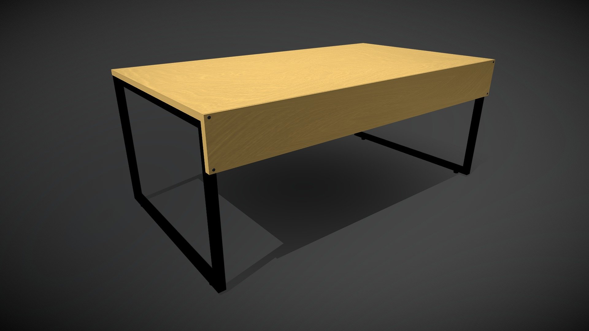Straight table or desk to use on your jobs with computers and everything 3d model