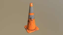 Traffic Cone (Worn 28 Inch)