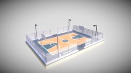 Basketball Court basketball, 3d-model, 3d, blender, basketball_court