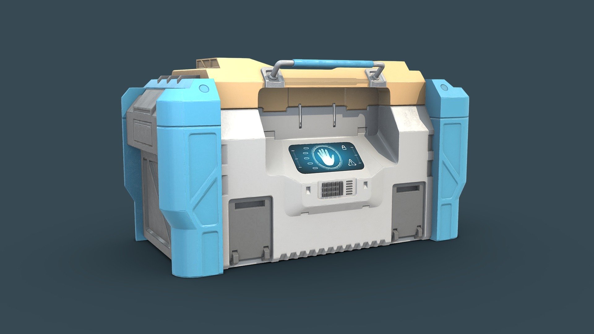 Based on concept art from Adam Taylor: Concept Art

3D model created in 3Ds Max, texturing in 3D Coat/Photoshop/Illustrator

I will be grateful for your feedback, don't forget to like it &#128151; - Sci-Fi Secure Container - 3D model by Oleksandr Bykov (@oleksandr.bykov) 3d model