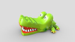 Crocodile toy toy, crocodile, substancepainter, maya