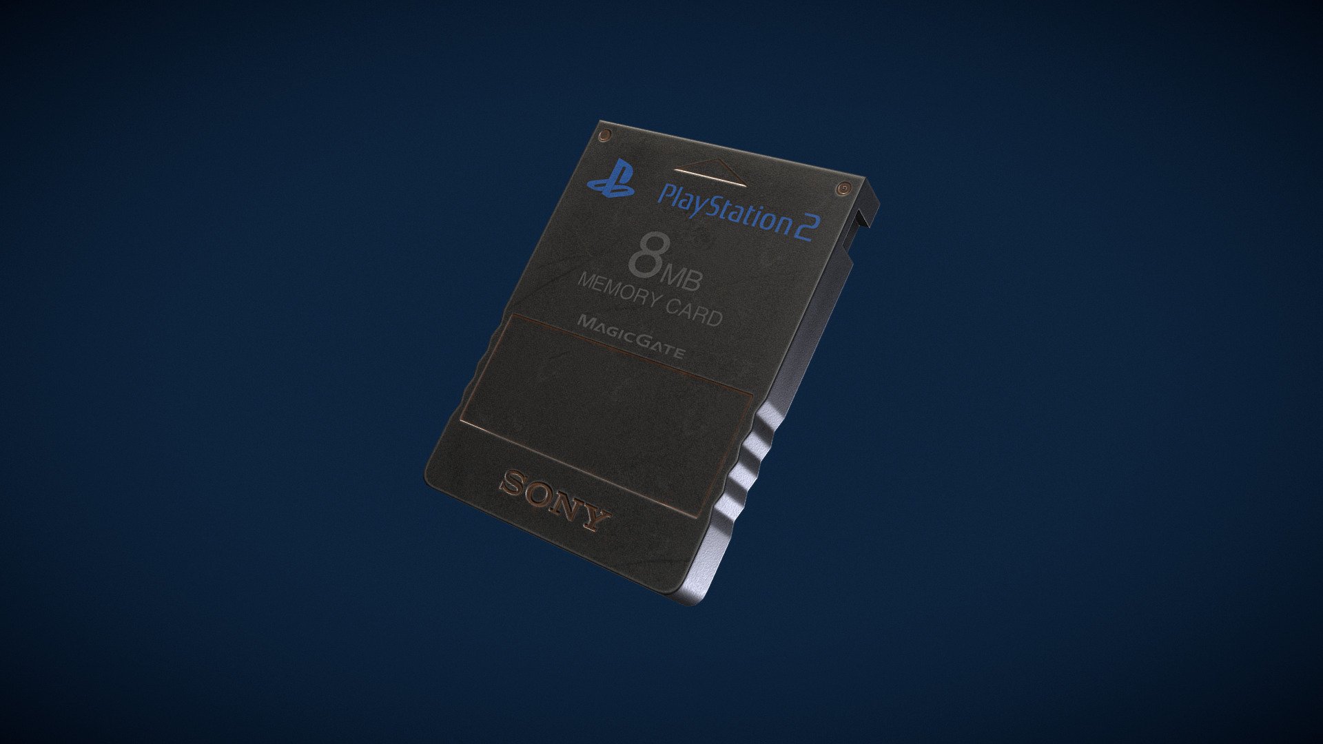 PlayStation 2 Memory Card - 3D model by richardstill002 3d model