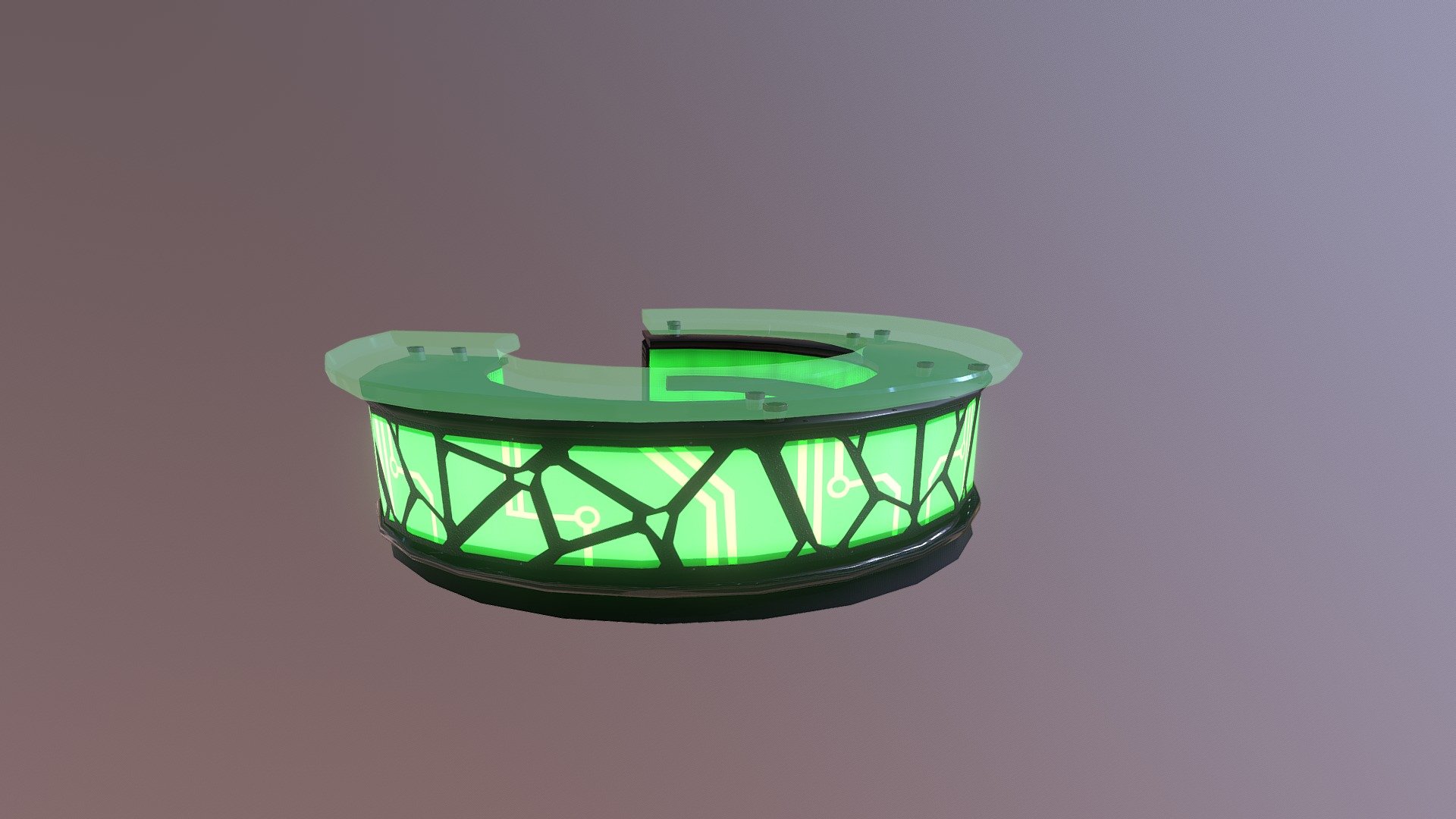 Bar counter for the Helipad-level 3d model