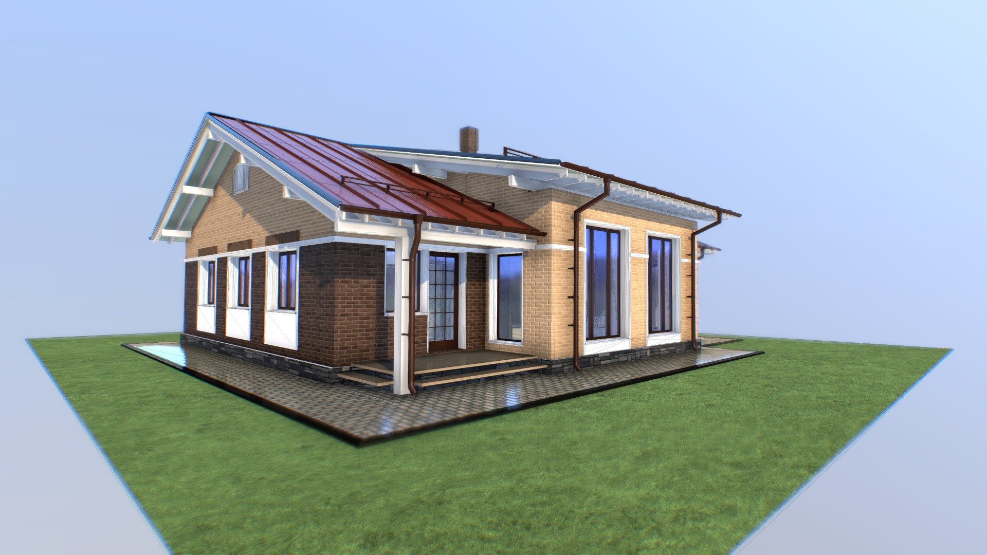 Hello!
If you have any questions about my models contact me

my new project of 1 level small house for 2 - 3 persons family - Sosnovy-bor - Buy Royalty Free 3D model by VRA (@architect47) 3d model