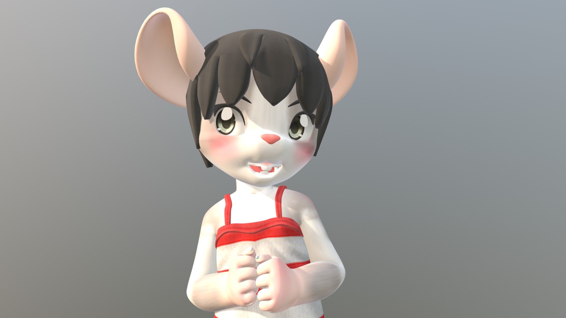 Original Character owned by me. 
Commissions: https://www.furaffinity.net/commissions/hickysnow/ - Topolina Pepe (Lina) - 3D model by HickySnow (@Hicky_Snow) 3d model