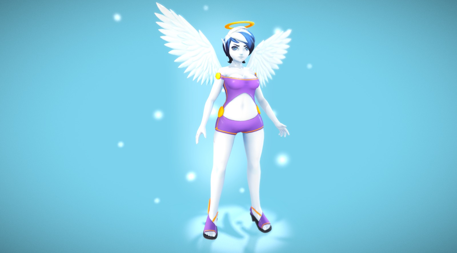 Fanart of main character from Wings of Vi, fun game :) - Vi - 3D model by rudolfs 3d model