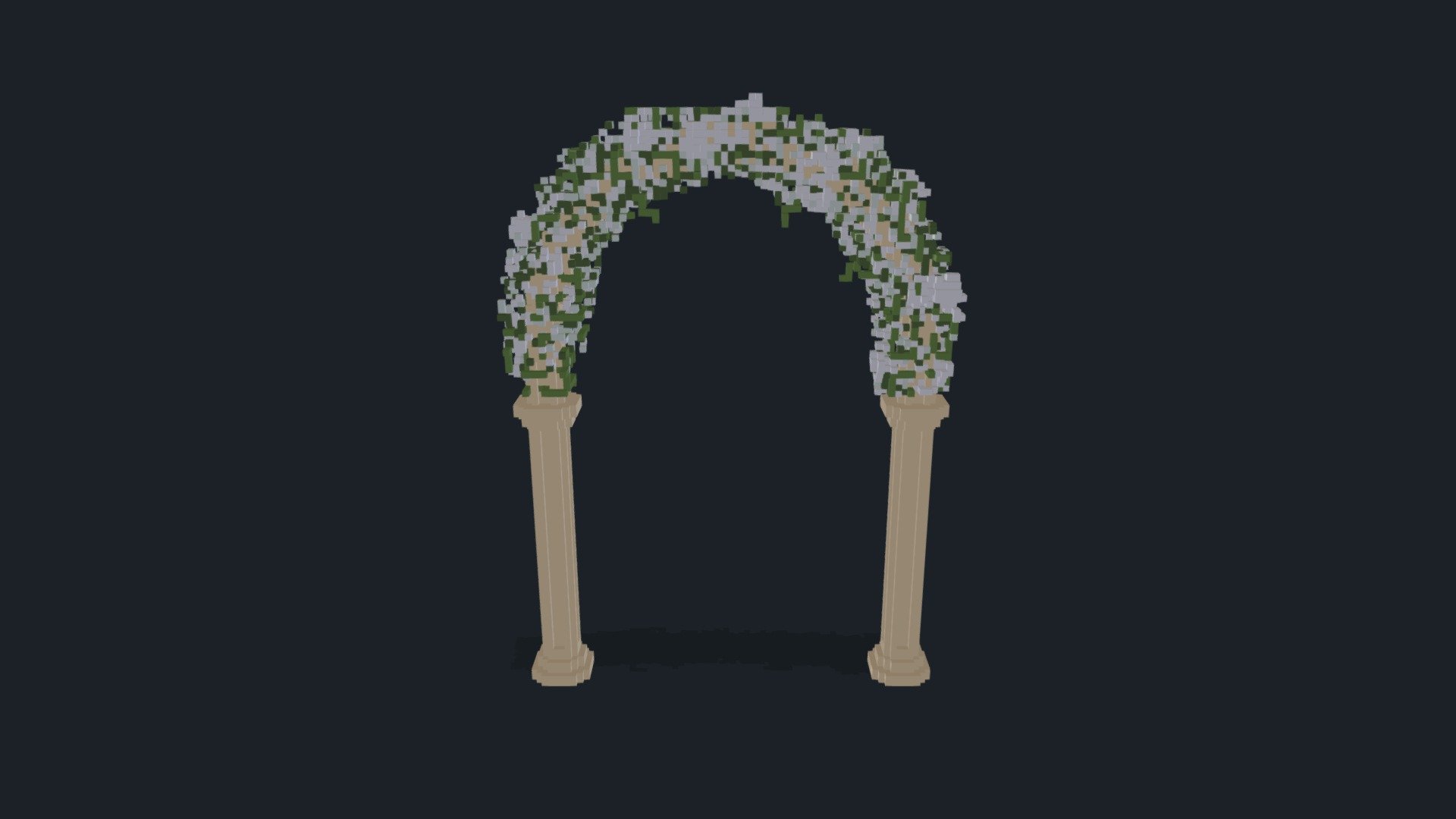 Wedding Arch - 3D model by kbpllc 3d model