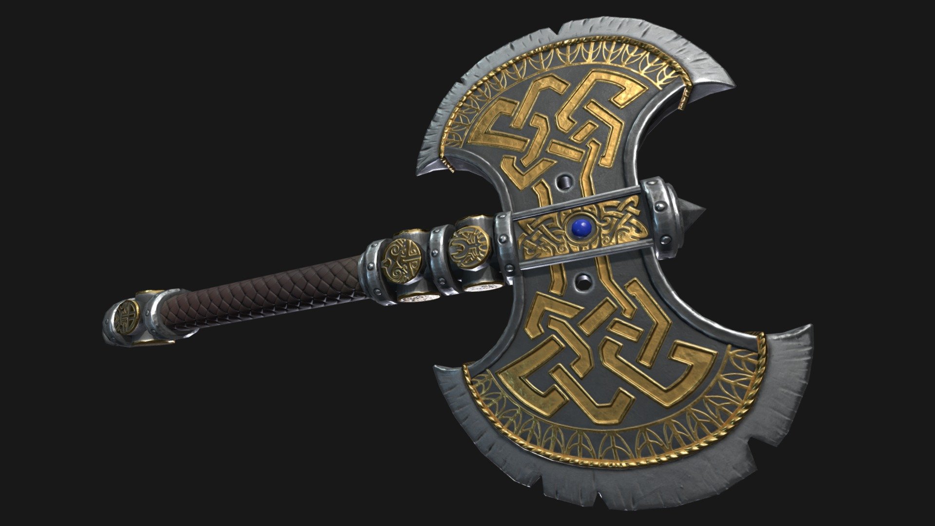 An axe I've made that's based on a concept from the warhammer online artbook - Warhammer Axe - 3D model by Martin Holmström (@CybranM) 3d model