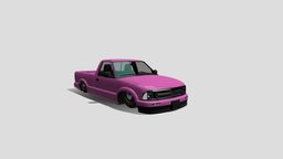 Bagged S10 mini, truck, custom, pickup, chevy, suspension, pink, ride, tires, lowrider, s10, air, bagged