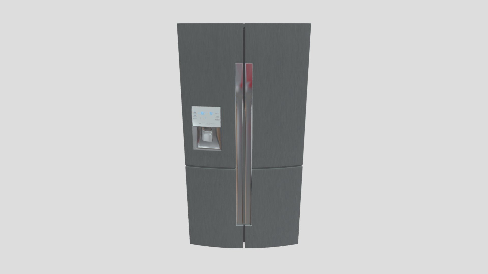 Kitchen Refrigerator for Architectural Design - Kitchen Refrigerator - 3D model by ElpidioF 3d model