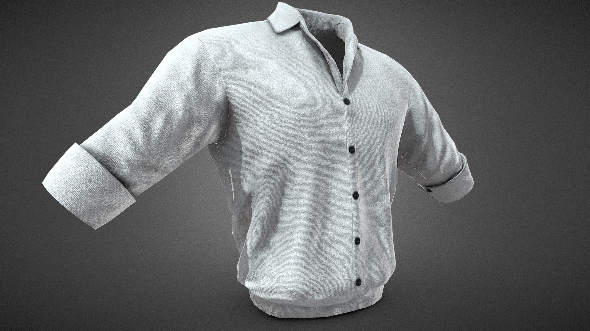 CG StudioX Present :
White Suit Shirt Rolled Sleeve lowpoly/PBR




This is White Suit Shirt Rolled Sleeve Comes with Specular and Metalness PBR.

The photo been rendered using Marmoset Toolbag 4 (real time game engine )


Features :



Comes with Specular and Metalness PBR 4K texture .

Good topology.

Low polygon geometry.

The Model is prefect for game for both Specular workflow as in Unity and Metalness as in Unreal engine .

The model also rendered using Marmoset Toolbag 4 with both Specular and Metalness PBR and also included in the product with the full texture.

The texture can be easily adjustable .


Texture :



One set of UV [Albedo -Normal-Metalness -Roughness-Gloss-Specular-Ao] (4096*4096)


Files :
Marmoset Toolbag 4 ,Maya,,FBX,OBj with all the textures.




Contact me for if you have any questions.
 - White Suit Shirt Rolled Sleeve - Buy Royalty Free 3D model by CG StudioX (@CG_StudioX) 3d model