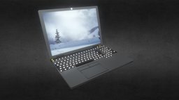 Lowpoly Laptop computer, laptop, game, lowpoly, gameasset, animation, gameready