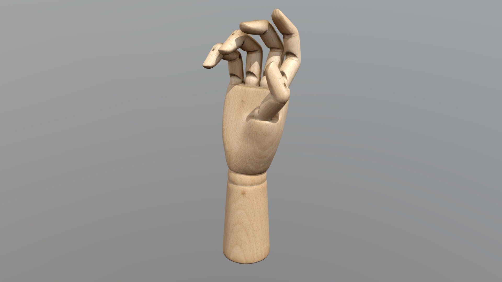 Wooden Hand Model IKEA 
 Model was made based on sequence of pictures in photogrammetry software
 after that was exported in Zbrush where was done Automatic retopology UVW and mapping - Wooden Hand Model IKEA - 3D model by TmHill (@TarasKazikov) 3d model