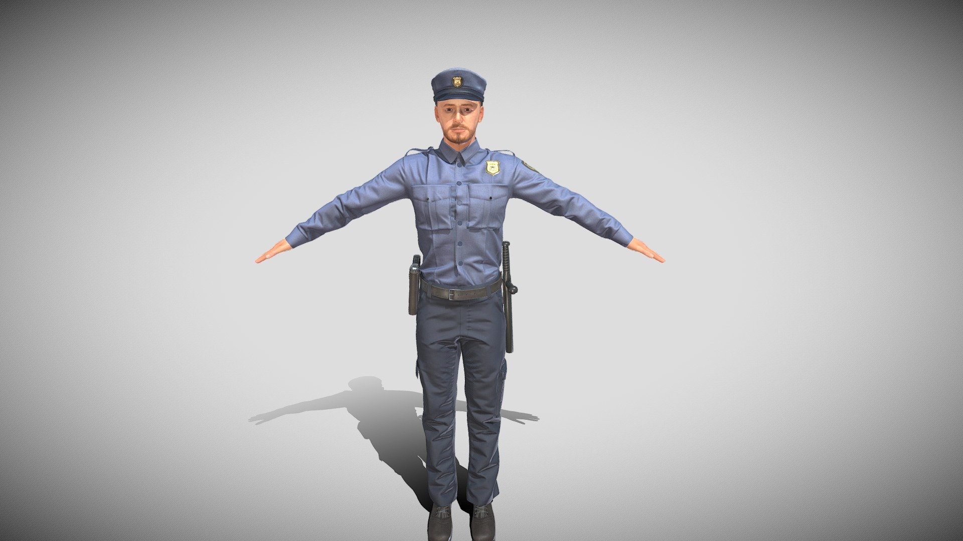 Just policeman model :) - Policeman - Buy Royalty Free 3D model by Nakler'sWork (@Nakler) 3d model