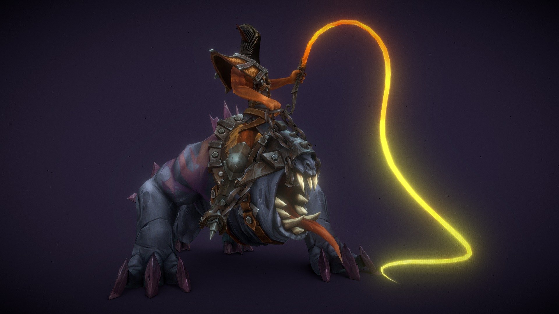 Soul Seeker

Very very angry.... Rides a beast. The beast does not see, but it sniffs very well.

Mobile game asset.
Texture: 2x 1024x1024
Diffuse - Soul Seeker - 3D model by Andrey (@fruitmamba) 3d model