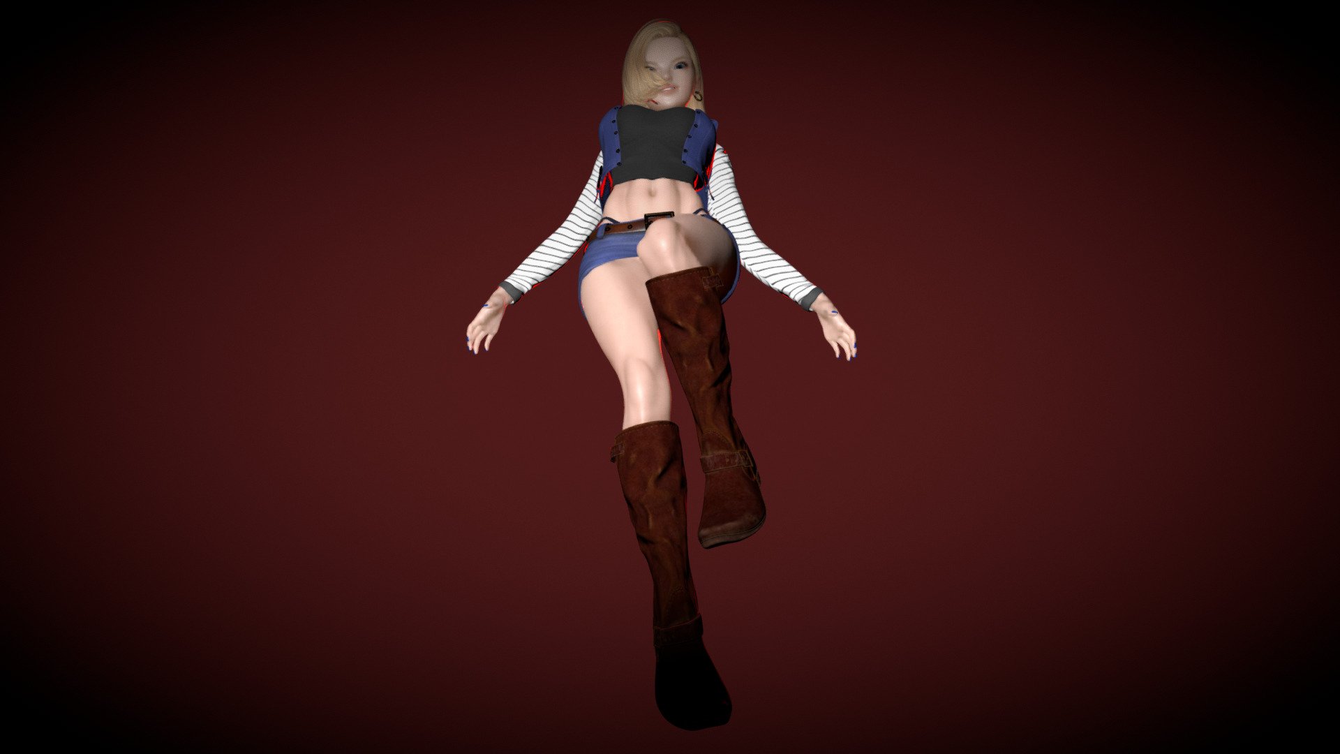 Custom model, NSFW and with several outfits On my Patreon you can download this and all the NSFW models I create, I would really appreciate the support patreon.com/esejota 
Credits to whom it corresponds - Android 18 (Live Action) - 3D model by EseJota11 (@EseJota) 3d model