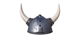 Warrior Helmet 02 horns, hat, armor, ancient, warrior, viking, medieval, barbarian, protection, head, battle, helmet, war, knight