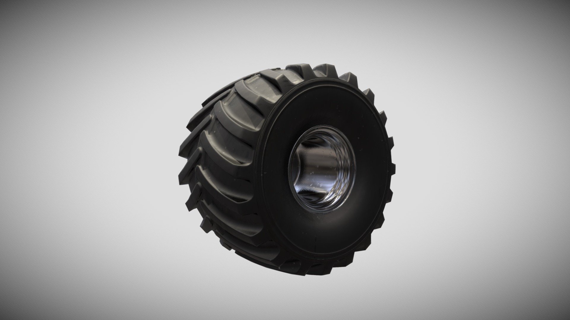 Texture and Baking - Monster Truck Tires and Rims - 3D model by Beneth Mangasar Borromeo (@BenethBorromeo) 3d model