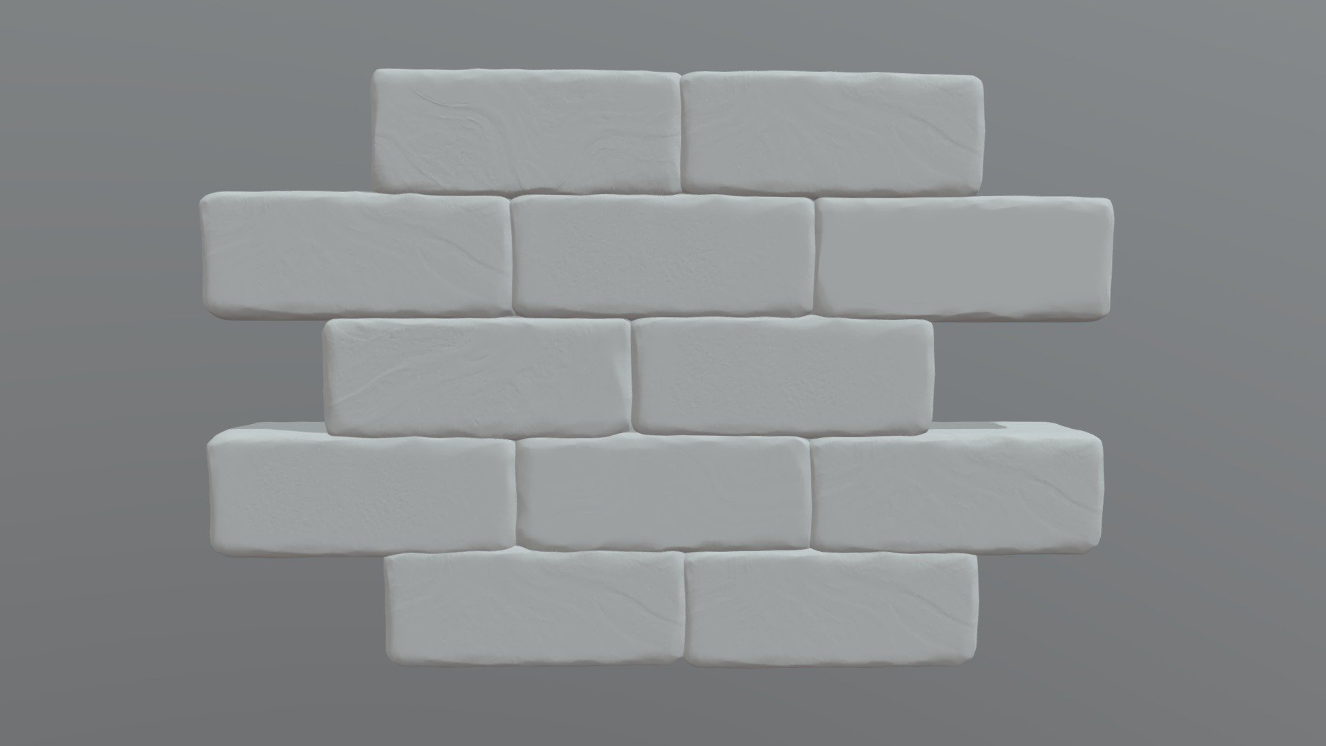 Practice 2 - Plan Brick Wall - 3D model by AllenD 3d model