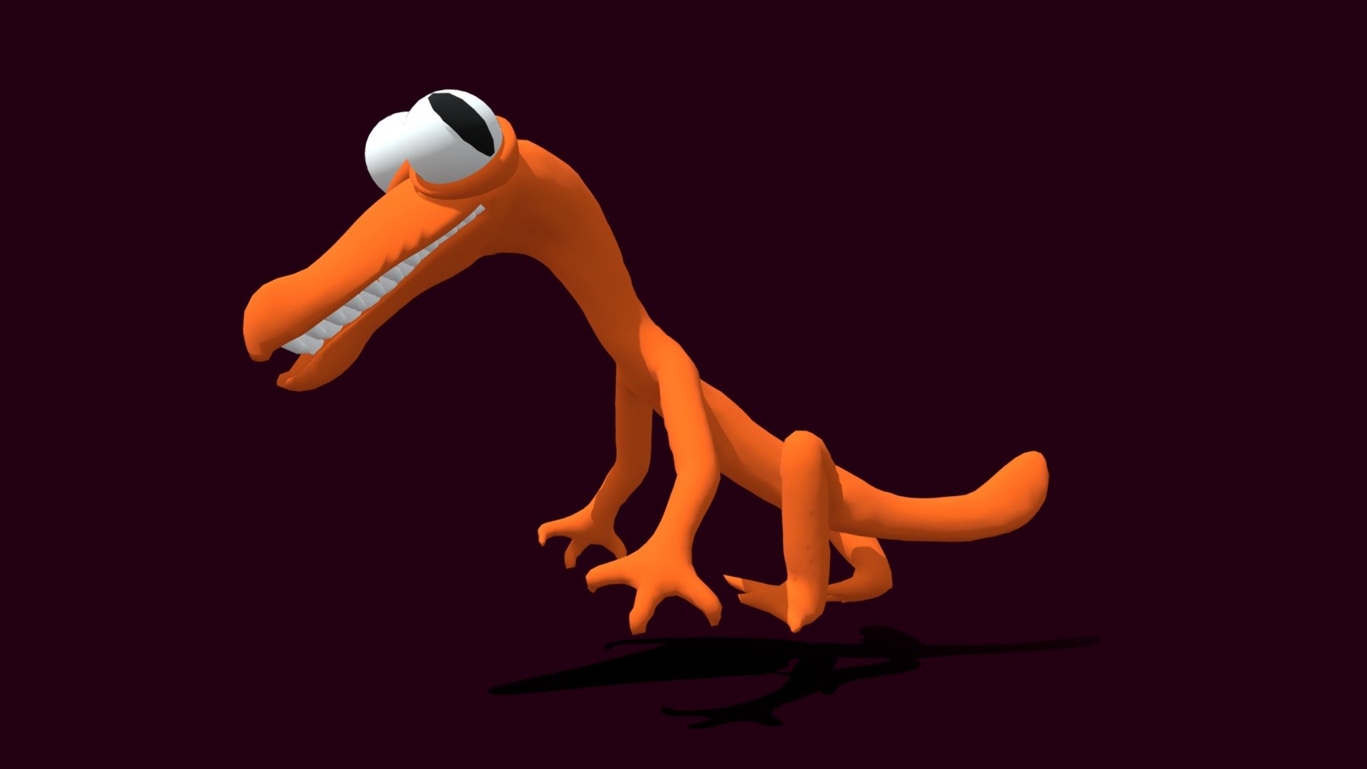 rainbow friends animated - Orange From Rainbow Friends Animated - Download Free 3D model by Poopo192 🎃👻 (@Edward_Johnson_3) 3d model