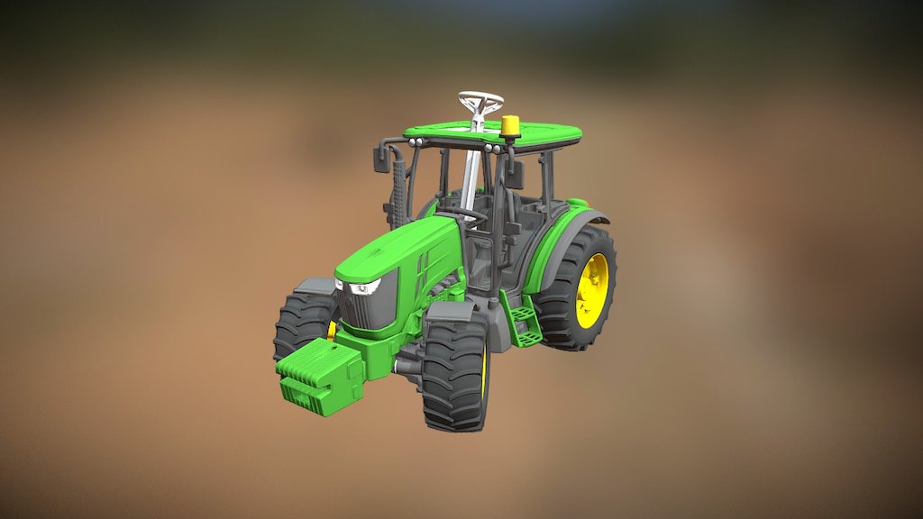 John Deere Toy-Tractor - 3D model by Digitalkontor 3d model