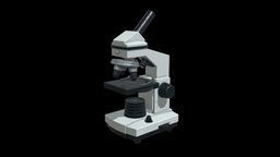 Microscope microscope, scope, lab, prop, laboratory, electronics, science, ue4, asset, game, pbr, lowpoly, gameasset, 3dmodel, textured, horror, gameready