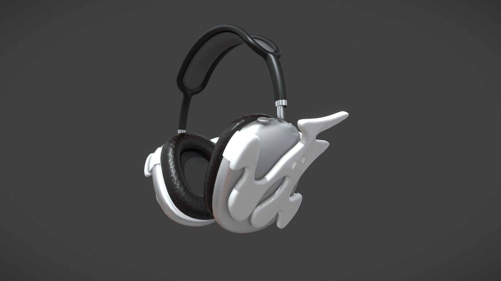 Stylish earpods decoration for headphones from Apple Earpods Max 3d model