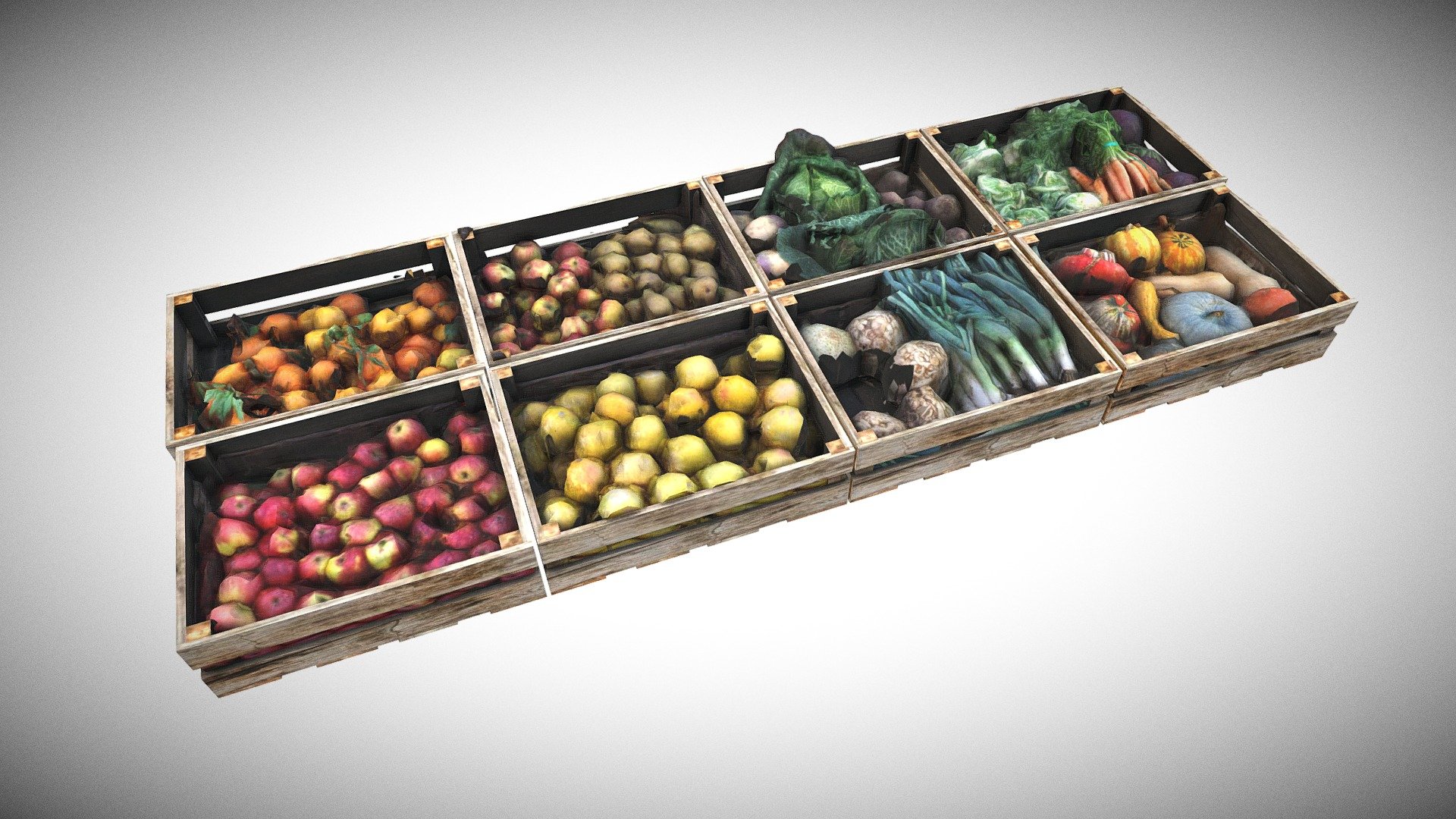 Super Low Poly - Fruit & Vegetable Pack - Buy Royalty Free 3D model by Francesco Coldesina (@topfrank2013) 3d model