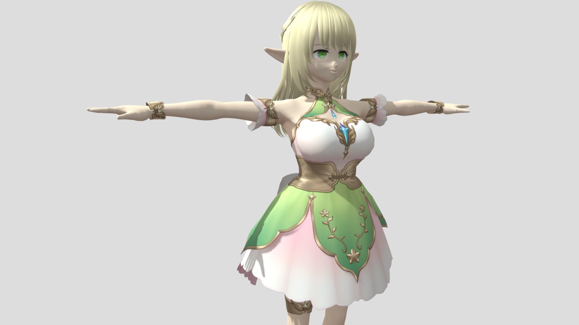 Model preview



This character model belongs to Japanese anime style, all models has been converted into fbx file using blender, users can add their favorite animations on mixamo website, then apply to unity versions above 2019



Character : Fairy

Verts:26884

Tris:39154

Eighteen textures for the character



This package contains VRM files, which can make the character module more refined, please refer to the manual for details



▶Commercial use allowed

▶Forbid secondary sales



Welcome add my website to credit :

Sketchfab

Pixiv

VRoidHub
 - 【Anime Character】Fairy (V2/Unity 3D) - Buy Royalty Free 3D model by 3D動漫風角色屋 / 3D Anime Character Store (@alex94i60) 3d model