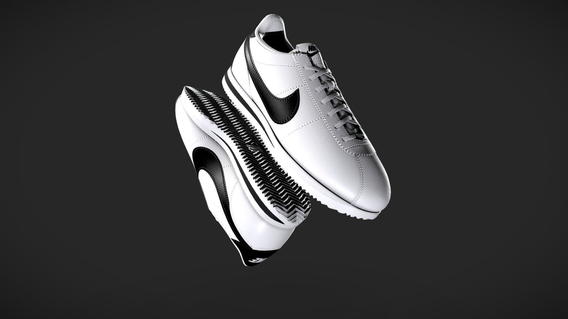 One of Nike's iconic shoes, made in 3D 3d model