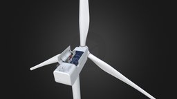 Wind Turbine Renewable Energy Windfarm: Cutaway