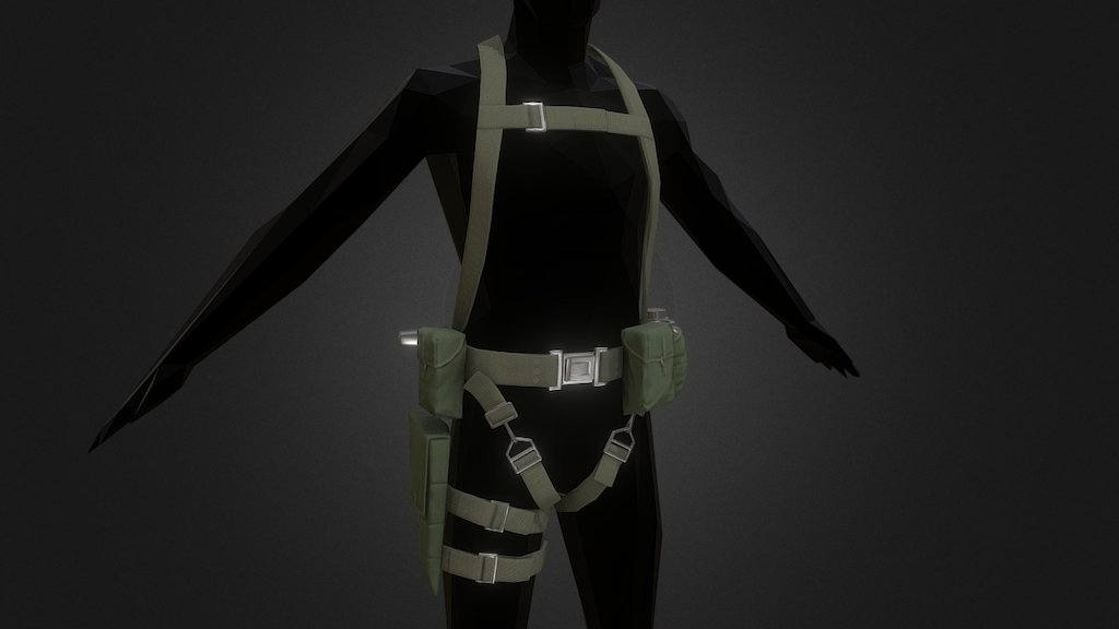 Belt from MGS Peace Walker (and Ground Zeros) Sneaking Suite (SV).
Made for MGSR Arma 3 mod. 

The Making of video has 3 parts:
One, Two, Three

Music player wasn't made, coz original concept doesn't have it.

Reference image:
 - Carrier Belt (SV) - 3D model by Vladimir E. (@Room_42) 3d model