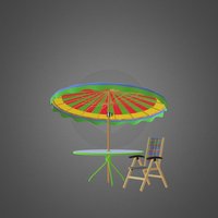 Patio Set chairs, top, umbrella, table, patio, beach, glass