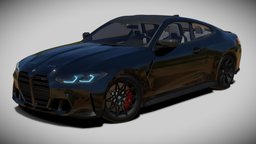 2021 BMW M4 Competition bmw, m4, new, competition, game-ready, bmw-m4, asset, game, vehicle, car, free, gameready