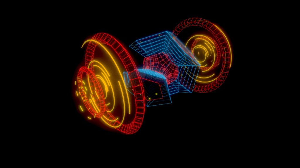 Houdini SciFi Interface - Primary Ion Drive /// - Download Free 3D model by indierocktopus 3d model