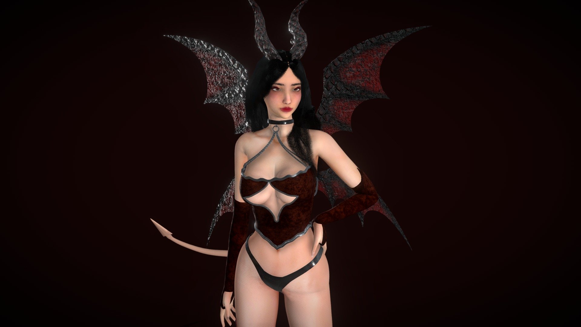 3D model of a Demon Girl. She will be a perfect character for your project!

Hair Corlor is Gray

PBR Textures Metal/Roughness

Texture sets are separated for each part.

The model is completely modular, you can remove or add any part you want.

Texture Resolutions: 4096X4096

• Key Features:




Rigged to Epic Skeleton

Marvelous Designer File

OBJ File

FBX File

Substance painter

Blender File

Rigged: Yes











 - Demon Girl - Game Ready - Buy Royalty Free 3D model by cssia (@cssias) 3d model