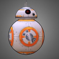 BB-8 Animation droid, maytheforcebewithyou, bb8, theforceawakens, bb-8, starwars-2015, photosop, handpainted, 3dsmax, lowpoly, starwars, animation