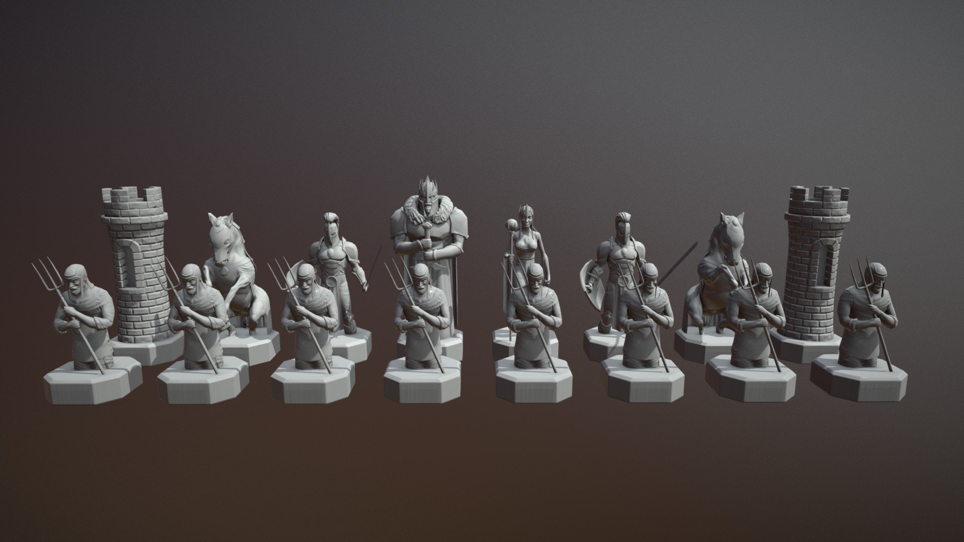 Chess - 3D model by 3Dart_Vladislav (@vladislav.96) 3d model