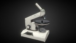 The old Soviet microscope ATOM RPG Props apocalyptic, post-apocalyptic, metro, 3ds-max, props, science, ussr, substance-painter, atomrpg