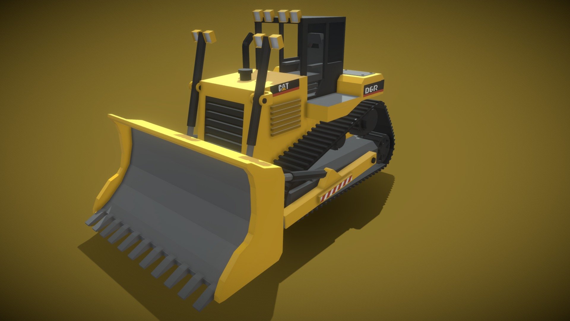Bulldozer - MINECRAFT - 3D model by jose_3dmodel 3d model