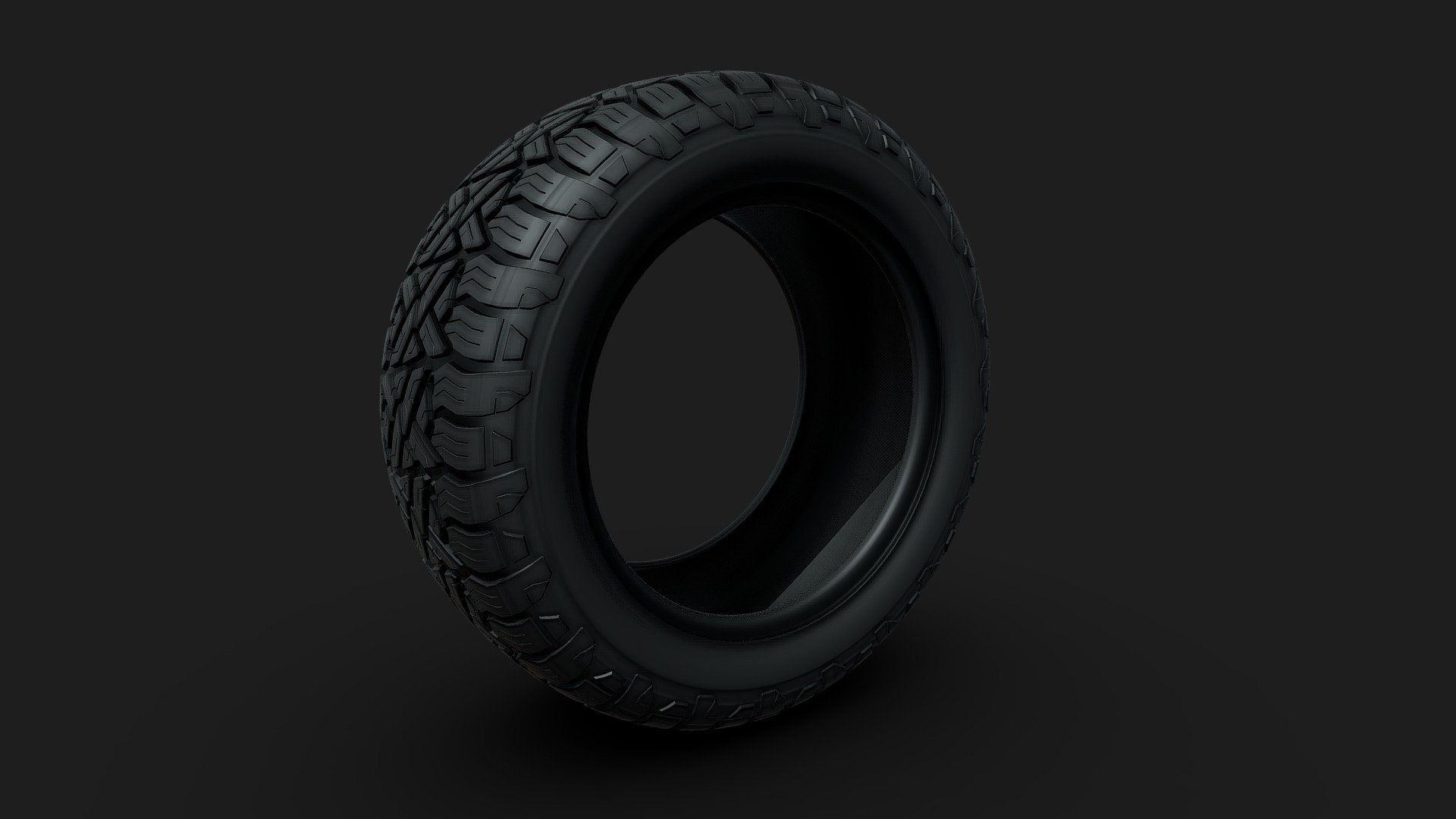 Fuel Gripper A/T tire (no textures)

Made in Blender. No geometry optimization. Wheel. Tire 3d model