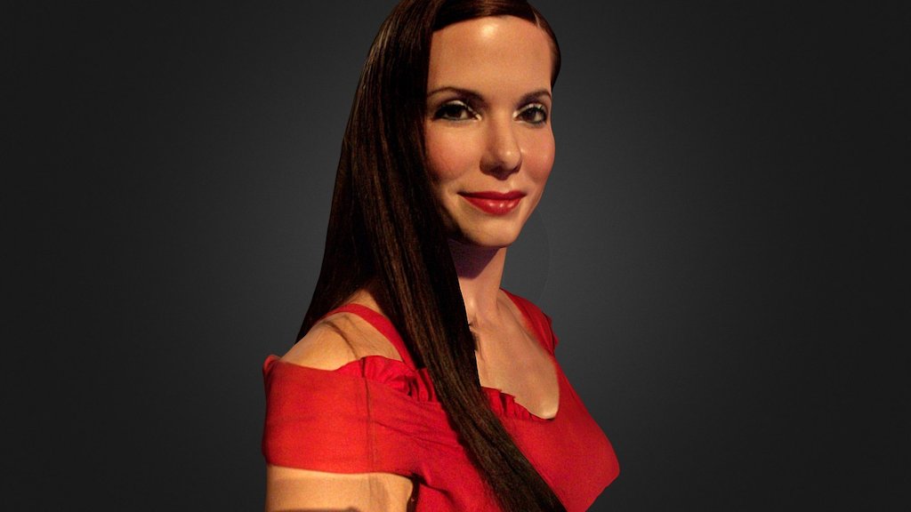 3D scan of the wax figure at Madame Tussaud's in Las Vegas - sandra bullock - 3D model by tipatat 3d model